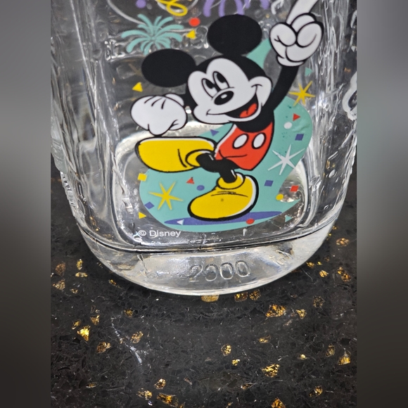 Disney 2000 Mickey Mouse Drinking Glass World Celebration Collectible Glassware - Picture 5 of 5